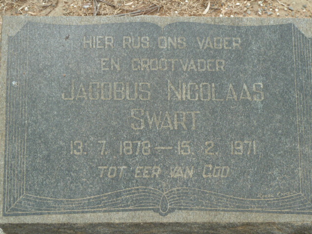 SWART Jacobus Nicolaas 1878-1971