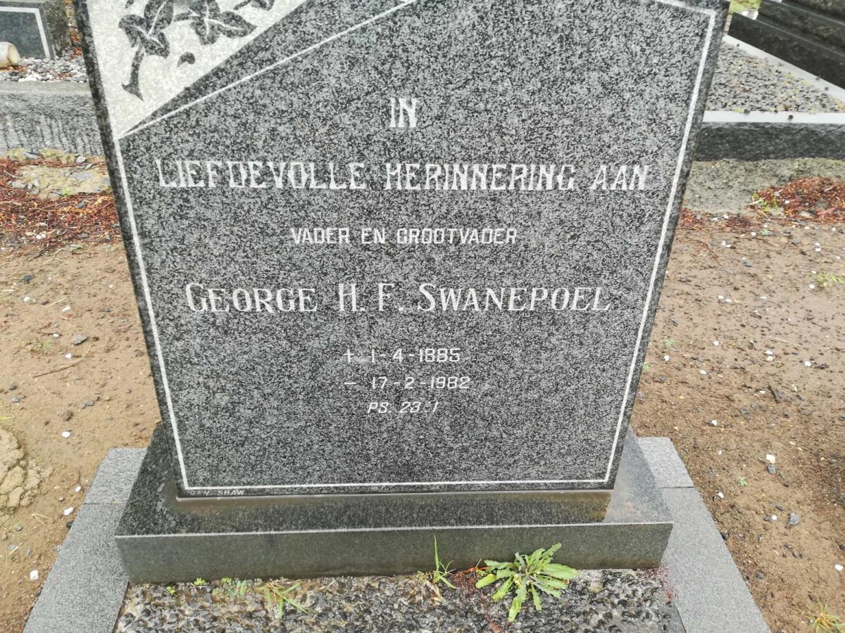 SWANEPOEL George H.F. 1885-1982