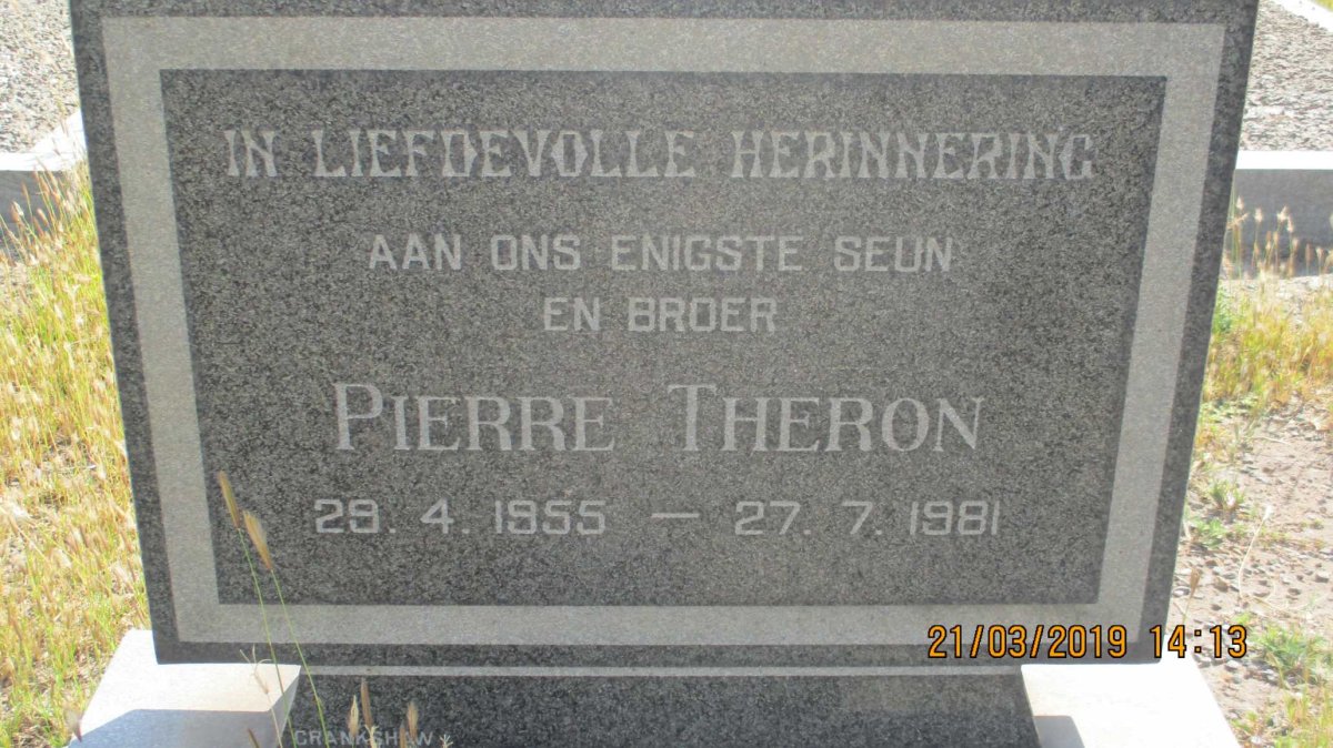 THERON Pierre 1955-1981