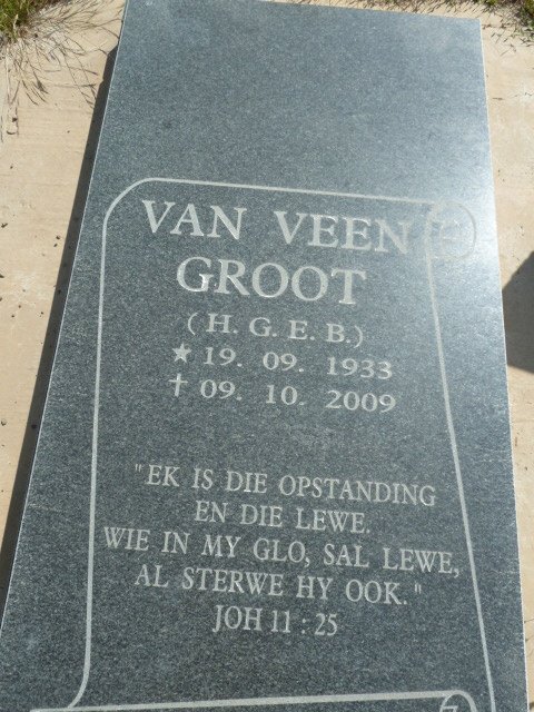 VEEN H.G.E.B., van 1933-2009