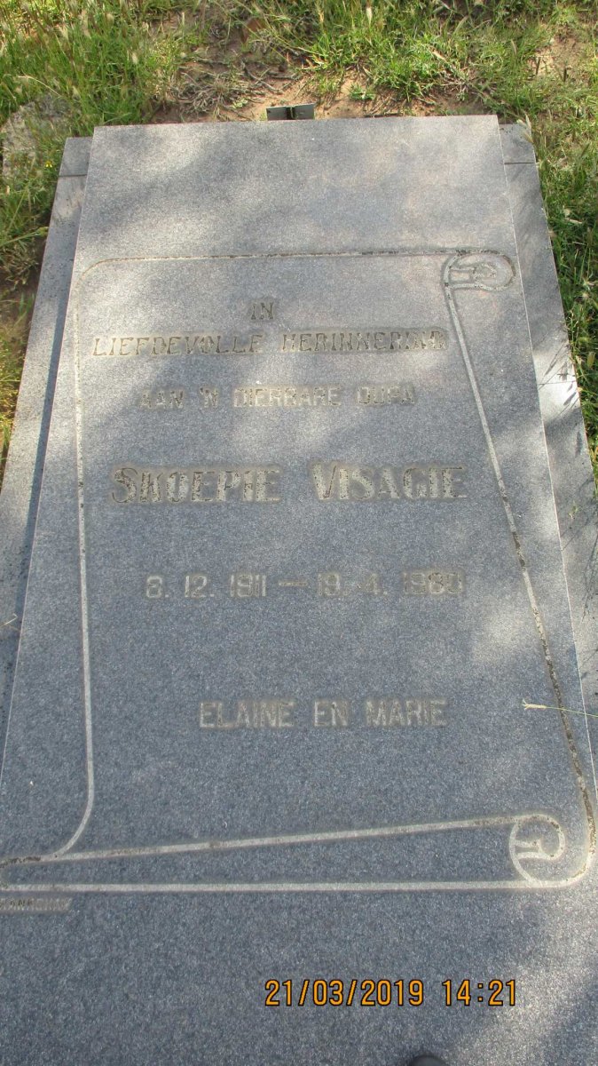 VISAGIE Skoepie 1911-1980