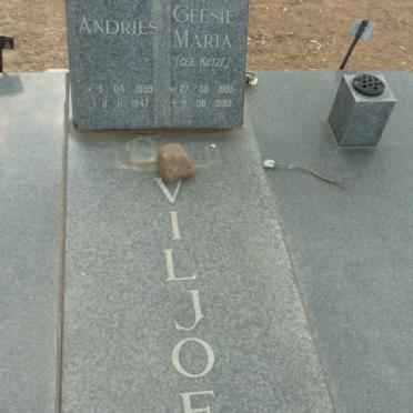 VILJOEN Andries 1889-1947 & Geesie Maria KOTZE 1905-19?0