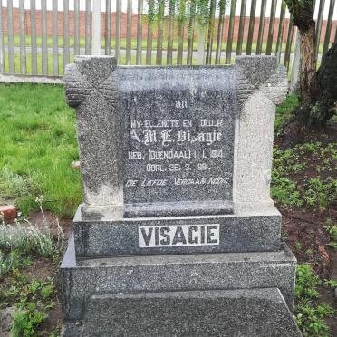 VISAGIE A.M.E. nee ODENDAAL 1914-1961