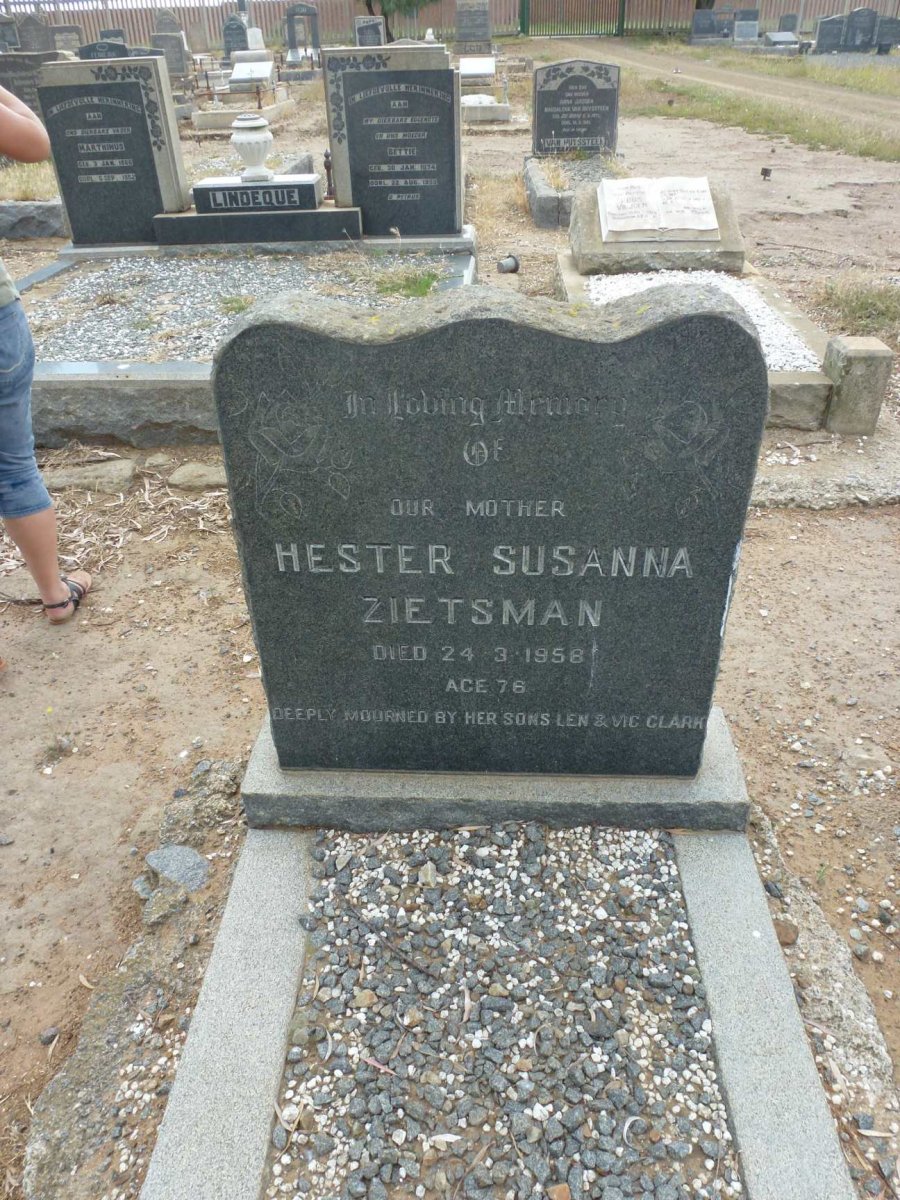 ZIETSMAN Hester Susanna -1958