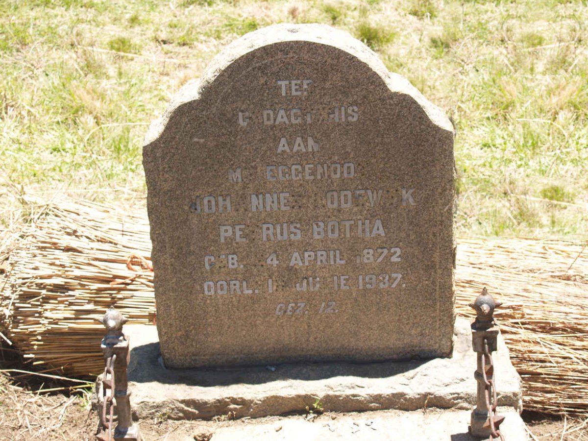 BOTHA Johannes Lodewyk Petrus 1872-1937