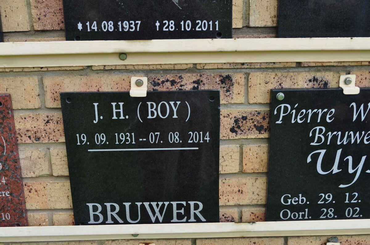 BRUWER J.H. 1931-2014