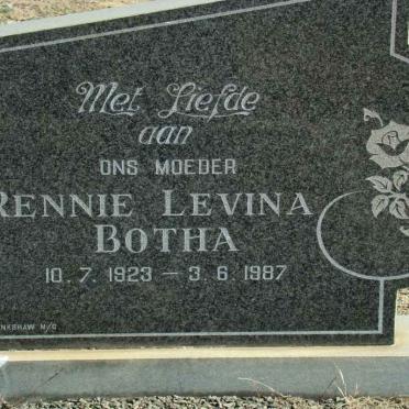 BOTHA Rennie Levina 1923-1987
