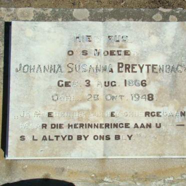BREYTENBACH Johanna Susanna 1866-1948