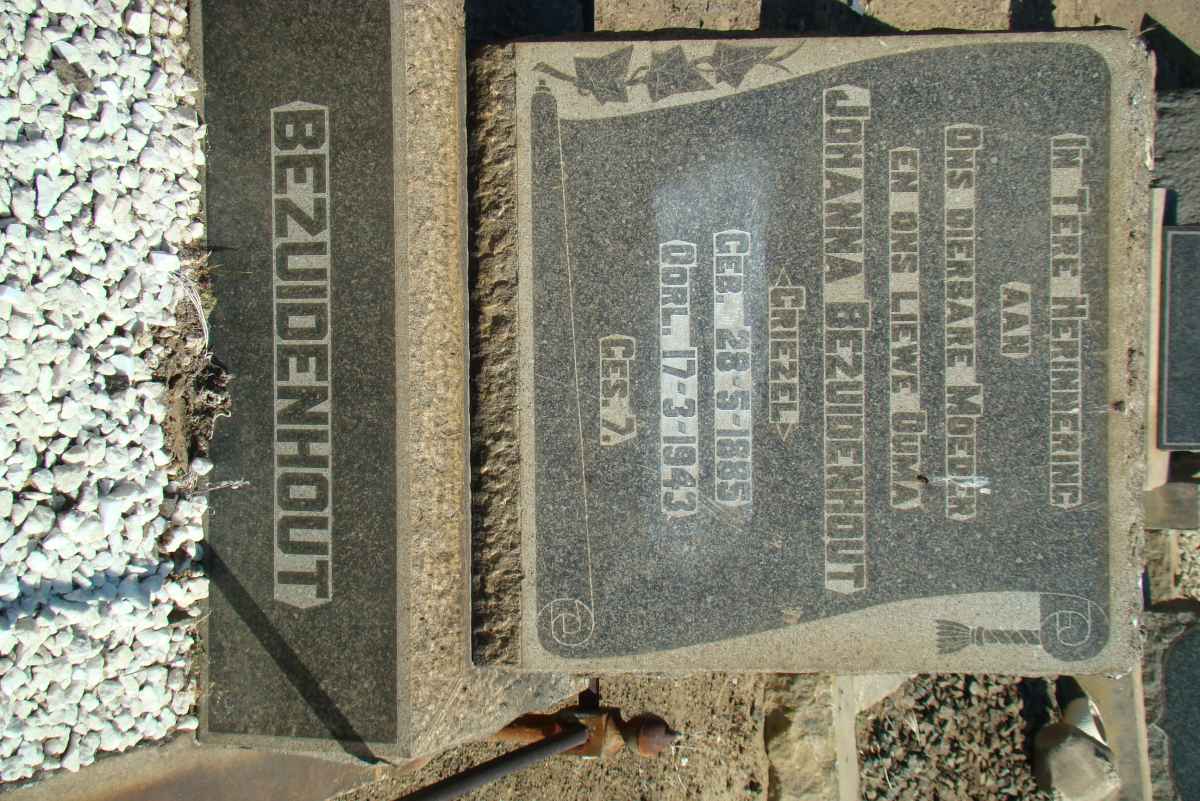 BEZUIDENHOUT Johanna nee GRIEZEL 1885-1943