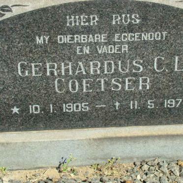 COETSER Gerhardus C.L. 1905-1973