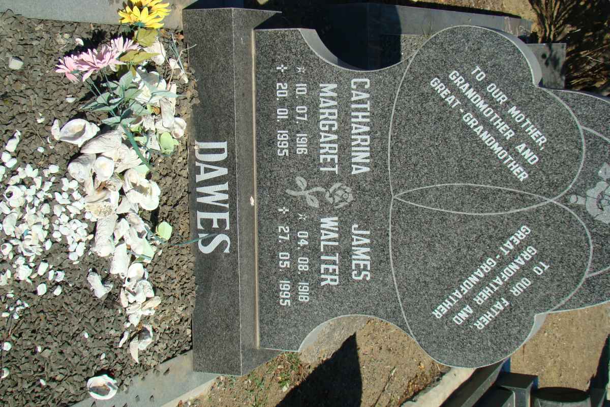 DAWES James Walter 1918-1995 &amp; Catharina Margaret 1916-1995