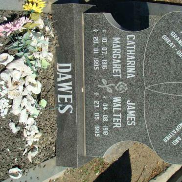 DAWES James Walter 1918-1995 &amp; Catharina Margaret 1916-1995