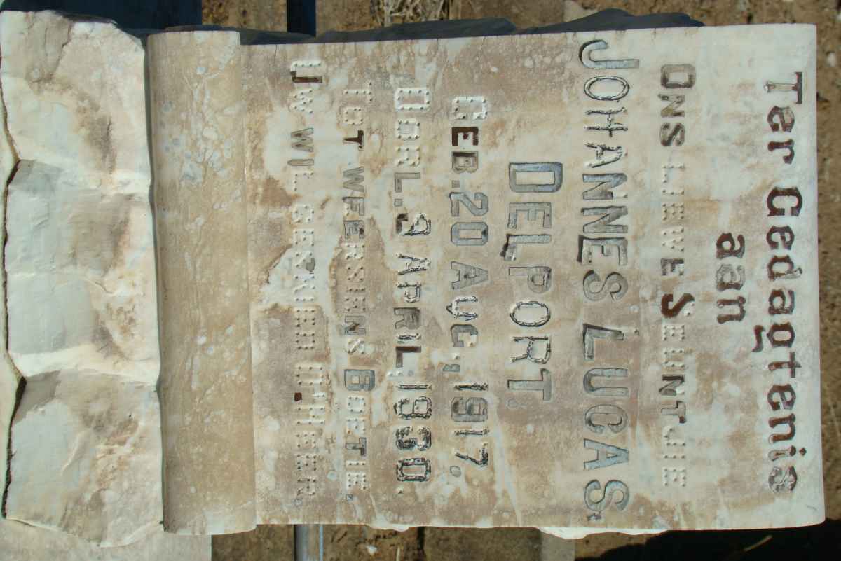 DELPORT Johannes Lucas 1917-1930