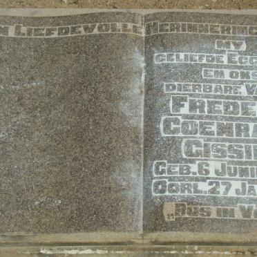 GISSING Frederik Coenraad 1858-1946