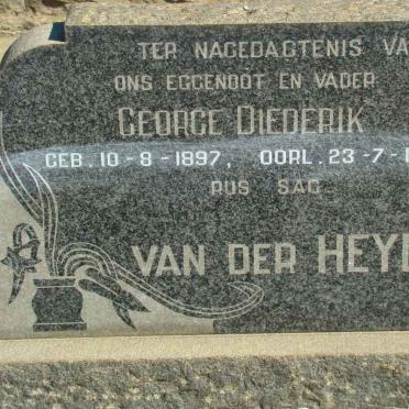 HEYDE George Diederik, van der 1897-1952