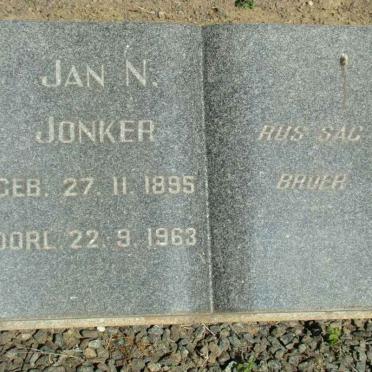 JONKER Jan N. 1895-1963
