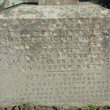 KEET Johannes Reinhardt -1882