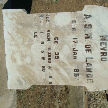 LANGE A.S.M., de 1857-