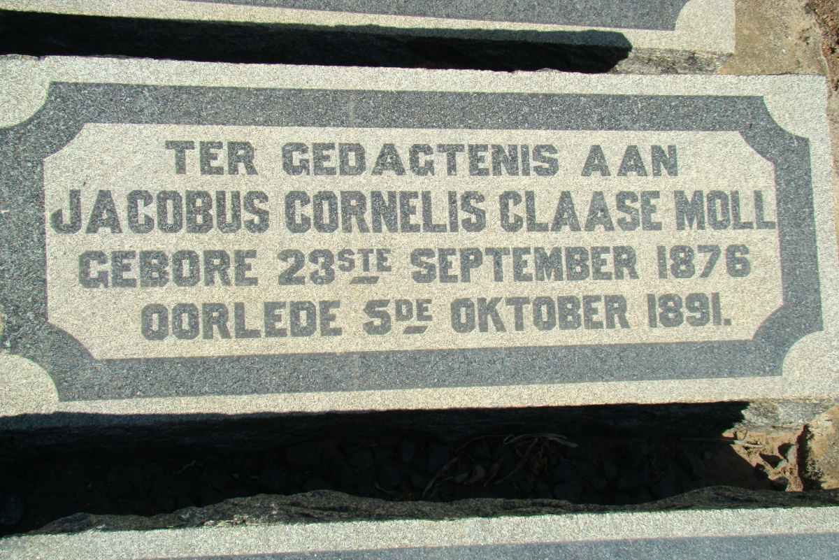 MOLL Jacobus Cornelis Claase 1876-1891