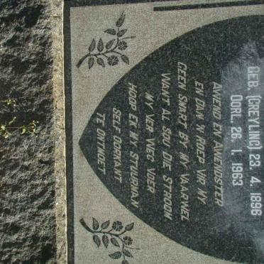 MOOLMAN Anna M.J. nee GREYLING 1896-1963