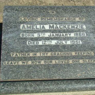 MacKENZIE Amelia 1866-1951