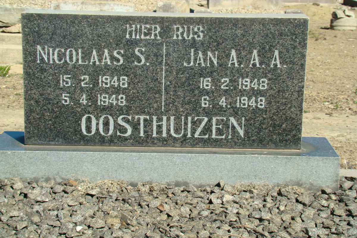 OOSTHUIZEN Nicolaas S. 1948-1948 :: OOSTHUIZEN Jan A.A.A. 1948-1948