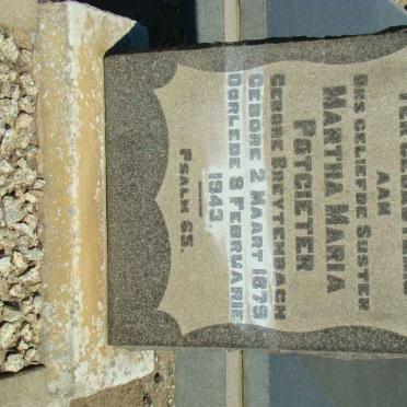 POTGIETER Martha Maria nee BREYTENBACH 1879-1943