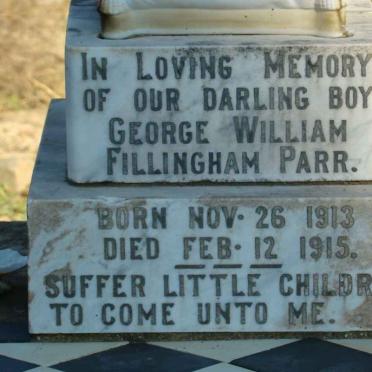 PARR George William Fillingham 1913-1915