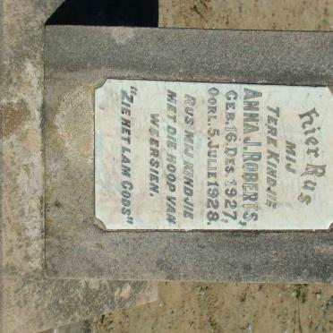 ROBERTS  Anna J. 1927-1928