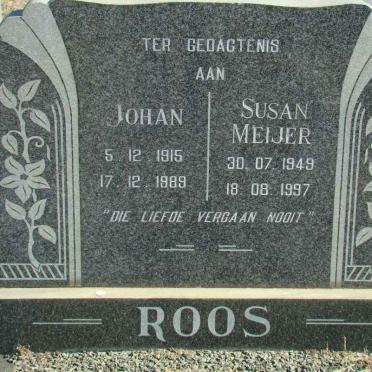 ROOS Johan 1915-1989 &amp; Susan Meijer 1949-1997