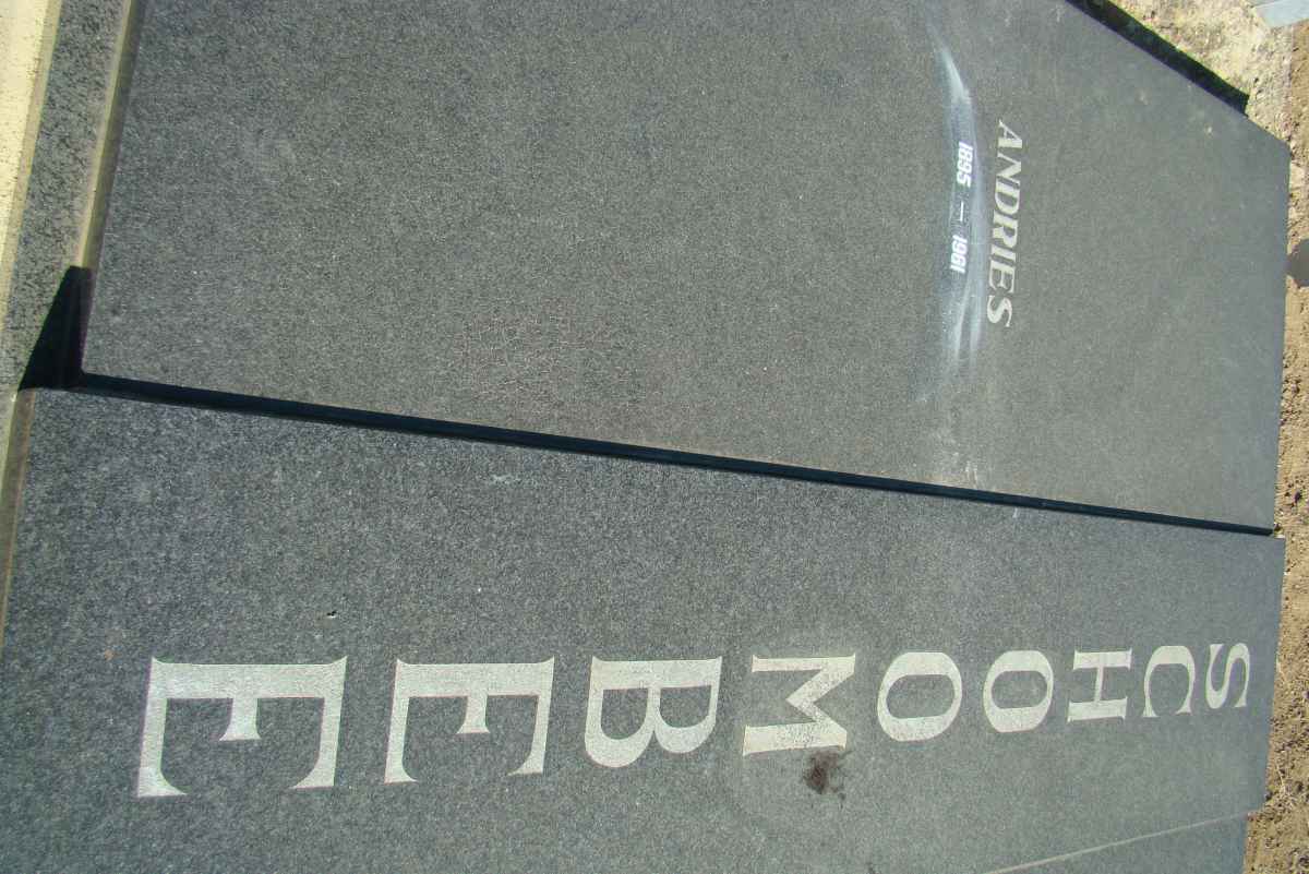 SCHOOMBEE Andries 1895-19?1