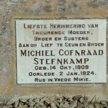 STEENKAMP Michiel Coenraad 1909-1924