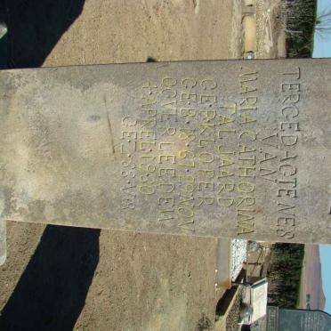 TALJAARD Maria Cathorina nee KLOPER 1867-1930