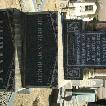 VERMAAS Cornelius Lourens 1889-1934