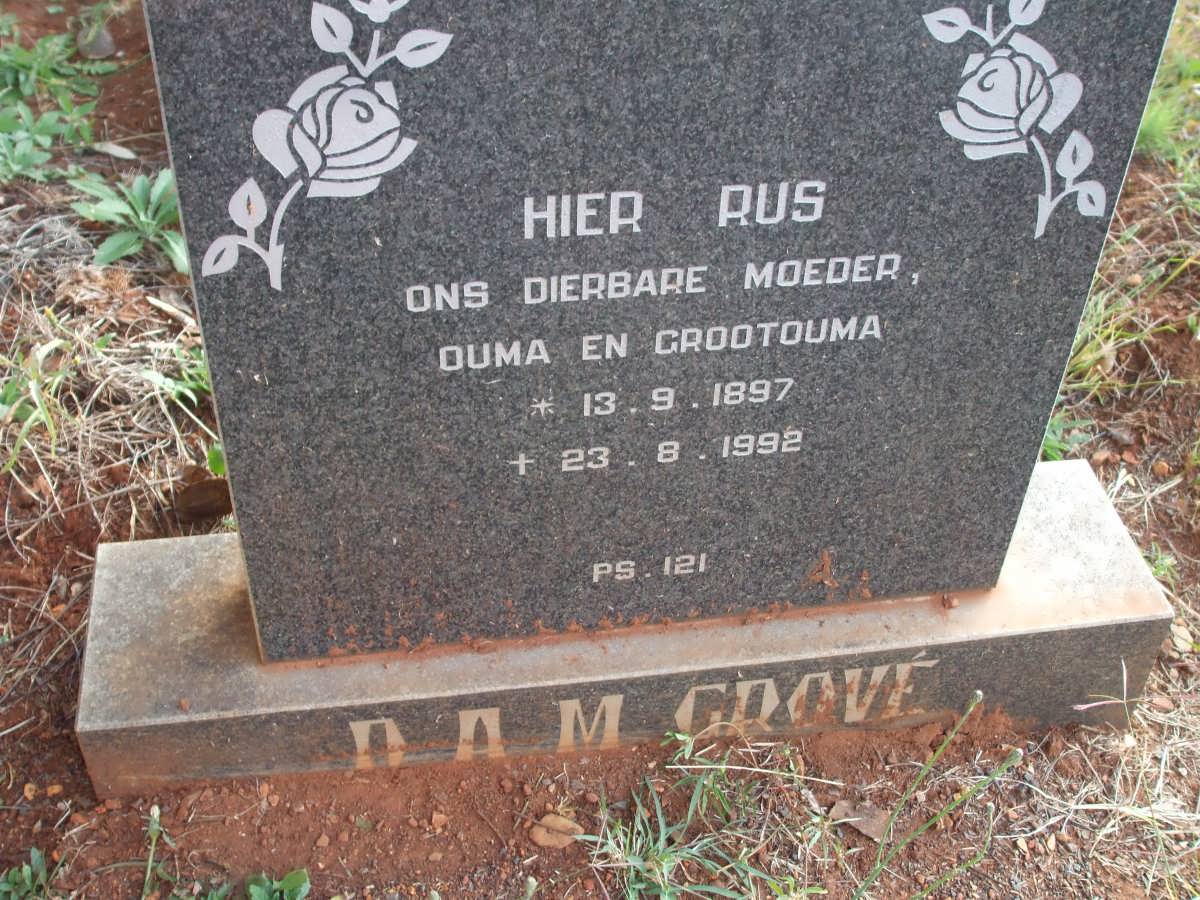 GROVÉ D.A.M. 1897-1992