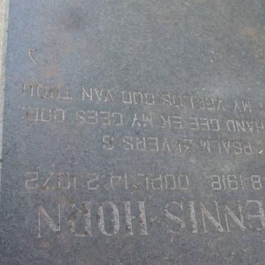 HORN B. Dennis 1918-1972