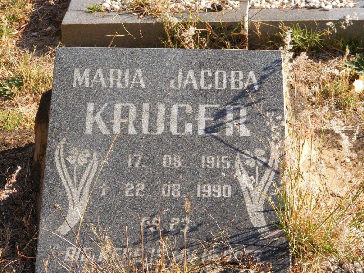 KRUGER Maria Jacoba 1915-1990