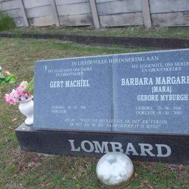 LOMBARD Gert Machiel 1941- &amp; Barbara Margarheta MYBURGH 1948-2005