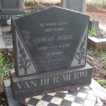 MERWE Francois Joubert, van der 1887-1957