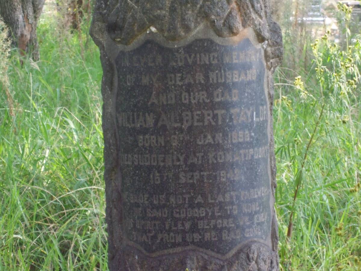 TAYLOR William Albert 1858-1942