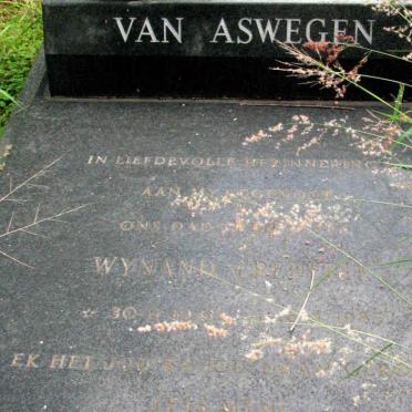 ASWEGEN Wynand Frederik, van 19??-1985