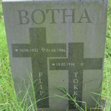 BOTHA Flip 1932-1996 &amp; Tokkie 1938-