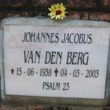BERG Johannes Jacobus, van den 1938-2003