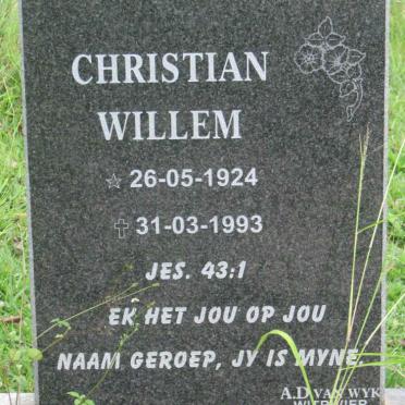 BROODRYK Christian Willem 1924-1993