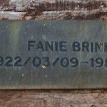 BRINK Fanie 1922-1984