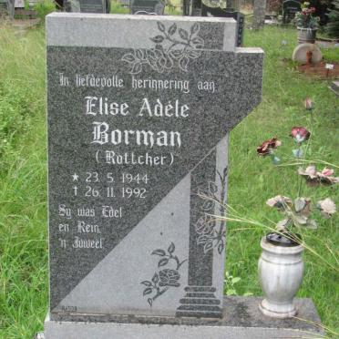 BORMAN Elise Adéle nee ROTTCHER 1944-1992