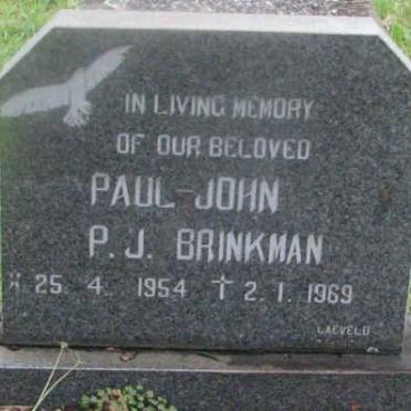BRINKMAN Paul John 1954-1969