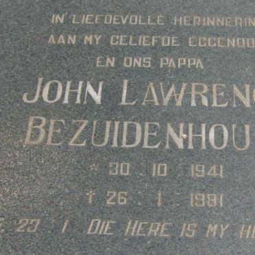 BEZUIDENHOUT John Lawrence 1941-1981