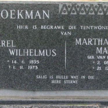 BROEKMAN Carel Wilhelmus 1895-1973 &amp; Martha Magdalena VAN DER MERWE 1904-1984