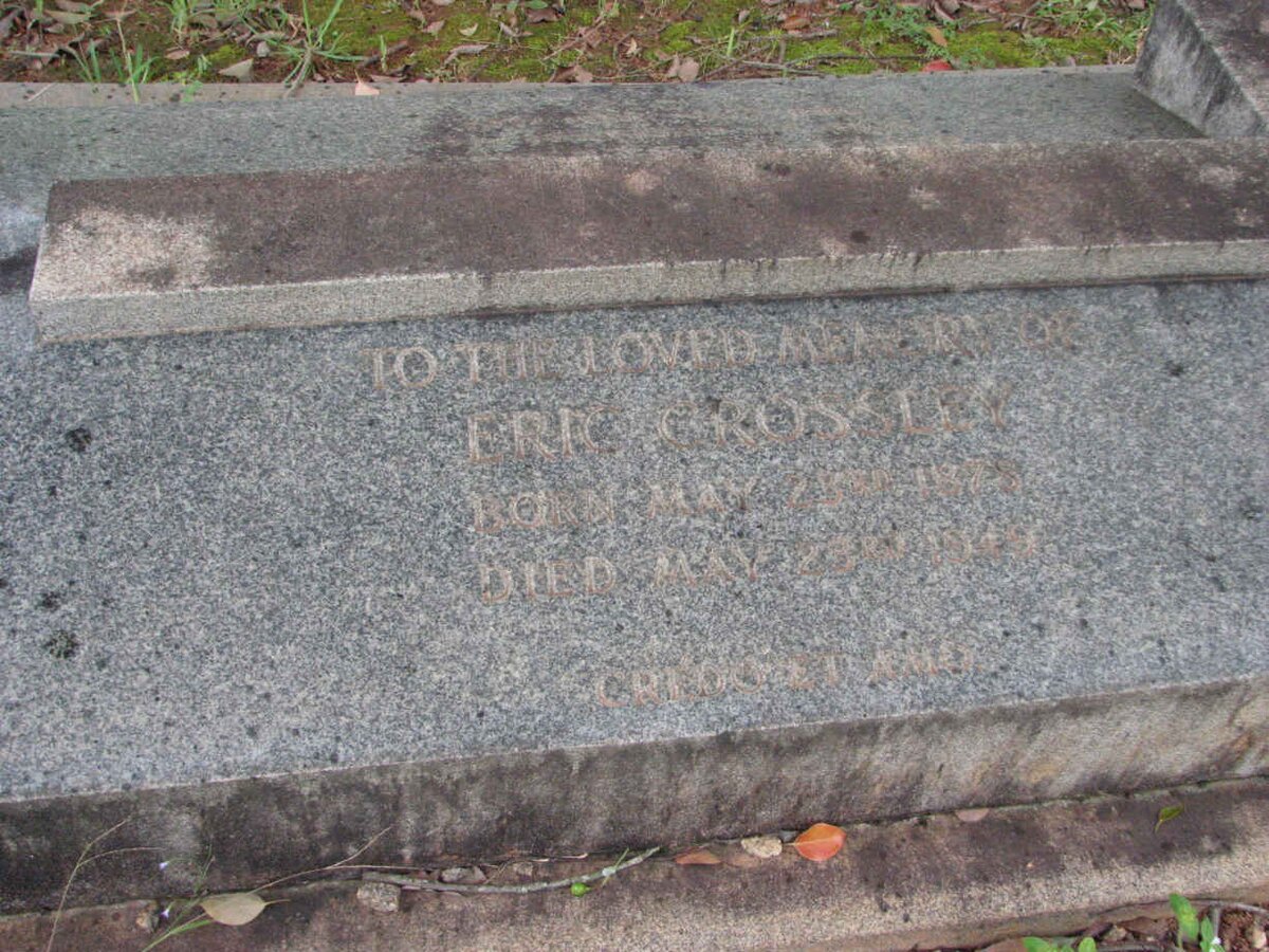 CROSSLEY Eric ?-1949